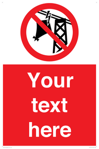 Custom prohibition do not fly kites near overhead electrical power lines